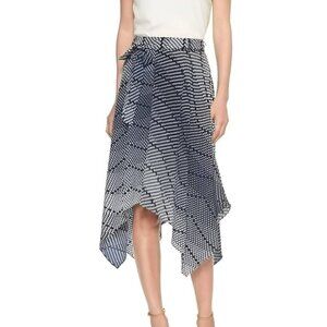 BANANA REPUBLIC Navy & White Polka Dot Handkerchief Skirt – Size 0